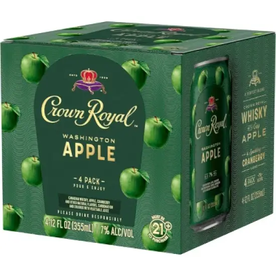 Crown Royal Washington Apple Whisky Cocktail - 4pk/355ml Cans image {5}