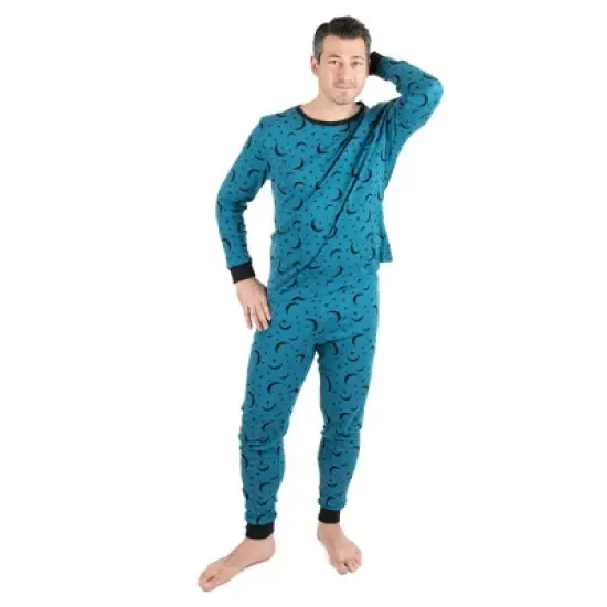 Leveret Mens Two Piece Cotton Pajamas image {4}
