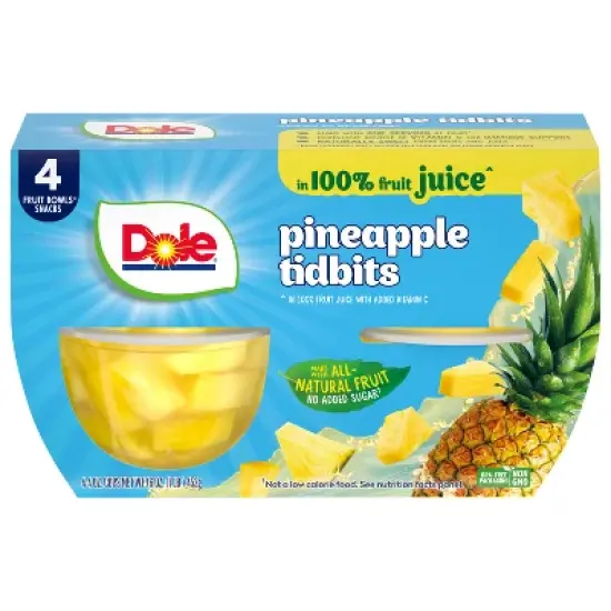 Dole Pineapple Paradise Tidbits Fruit Cups - 16oz/4ct image {6}