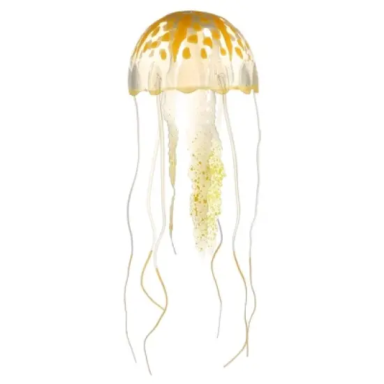 Unique Bargains Silicone Fluorescent Jellyfish Glow Aquarium Decor  Ornaments with Suction Cup 3.2"x7.5" image {8}