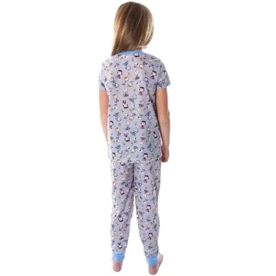 Peanuts Girls' Woke Up This Cute Pajamas Shirt And Pants Jogger Pajama Set image {3}