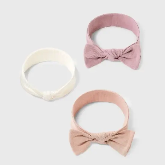 Baby 3pk Headwrap - Cloud Island&trade; Pink image {1}