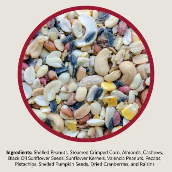 Lyric 20lb Fruit and Nut High Energy Mix Wild Bird Food: Attracts Cardinals, Woodpeckers & More image {3}