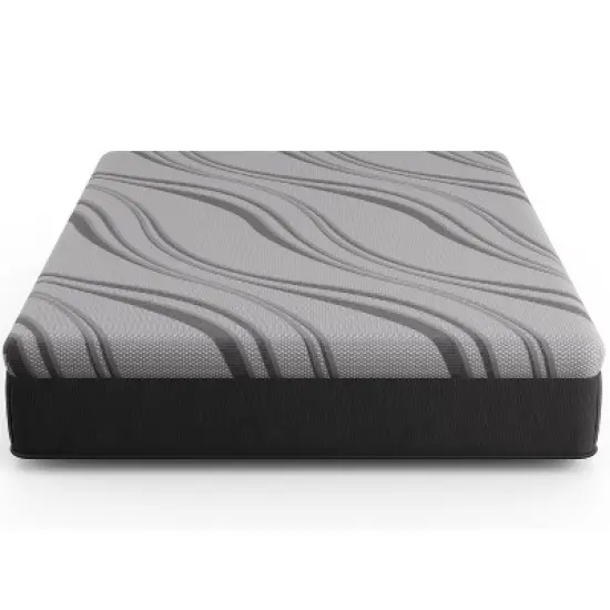 NicBex 12 Inch Hybrid Gel Memory Foam Mattress for a Cool Sleep,Fiberglass Free,Medium Feel Mattresses,Gray image {2}
