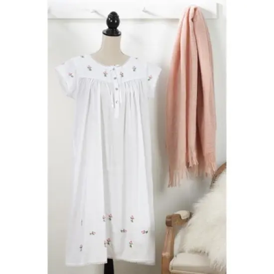 Saro Lifestyle Embroidered Nightgown image {2}