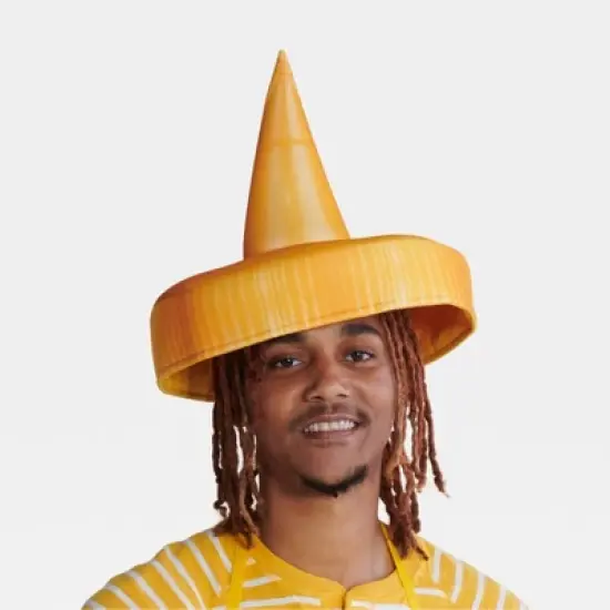 2pc Adult Mustard Halloween Costume Accessory Set - Hyde and EEK! Boutique&trade;: Headpiece & Labels image {1}