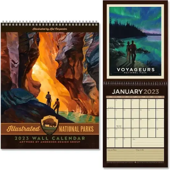 Americanflat 12 Month 2023 Calendar  - Monthly Format Large Wall Calendar - Hanging Wall Planner 10x26 Inches When Open image {7}