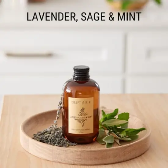 Craft and Kin Lavender, Sage & Mint Reed Diffuser Oil Refill image {7}