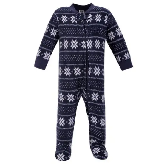 Hudson Baby Infant Boy Fleece Zipper Sleep and Play 2pk, Sweater Plaid image {2}