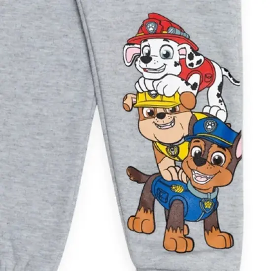 Paw Patrol Chase Rubble Marshall Fleece 3 Pack Pants Blue /Gray /Red image {5}
