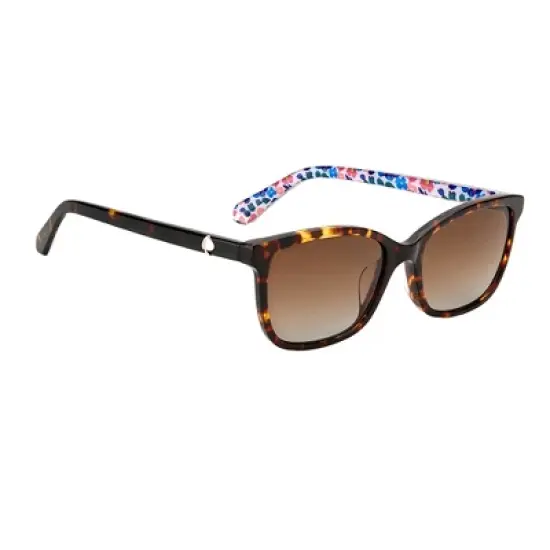 Kate Spade KS Tabitha/S 086_LA Womens Square Polarized Sunglasses Havana Floral 53mm image {2}