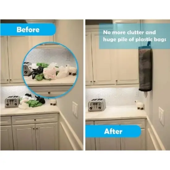 Kitcheniva Hanging Grocery Bag Dispenser image {1}