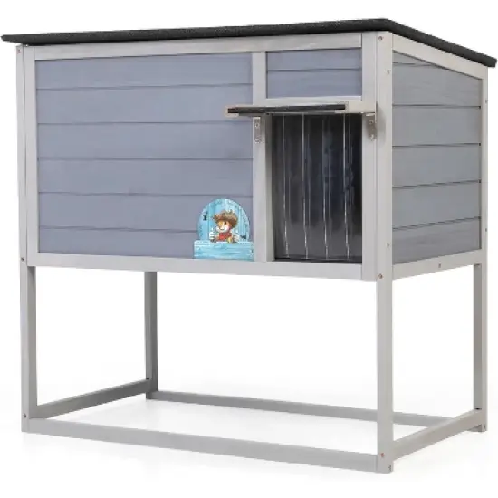 Raised Outdoor Cat House image {2}