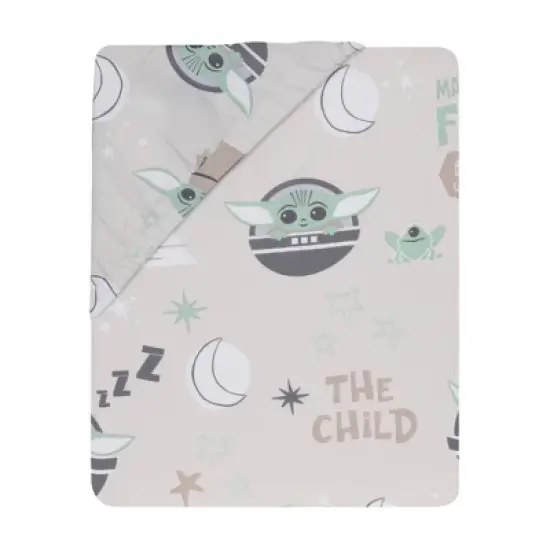 Lambs & Ivy Star Wars Cozy Friends The Child/Baby Yoda Fitted Crib Sheet image {3}