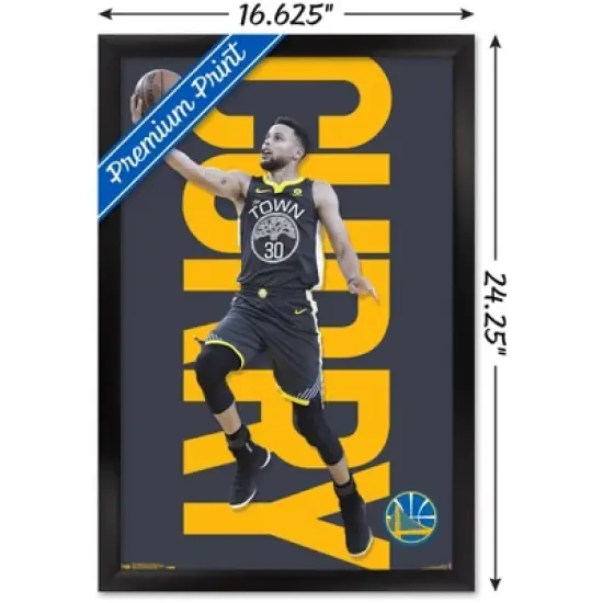 Trends International NBA Golden State Warriors - Stephen Curry 18 Framed Wall Poster Prints image {2}