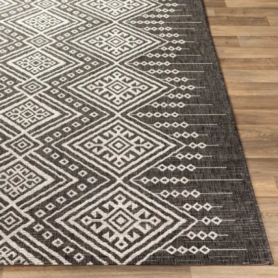 Mark & Day Hamme Rectangle Woven Indoor and Outdoor Area Rugs Black/White
 image {2}