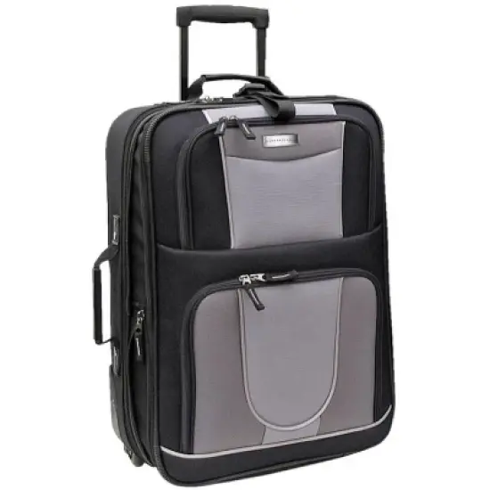 Geoffrey Beene Carnegie 3 Pc Luggage Set, Black w/ Grey image {3}