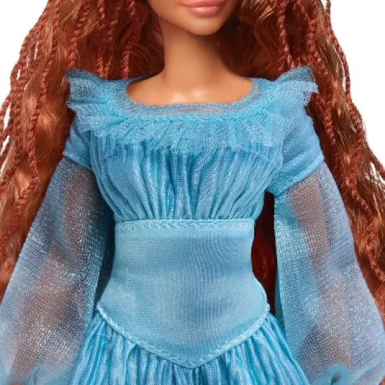 Disney The Little Mermaid Ariel Doll on Land in Signature Blue Dress image {3}