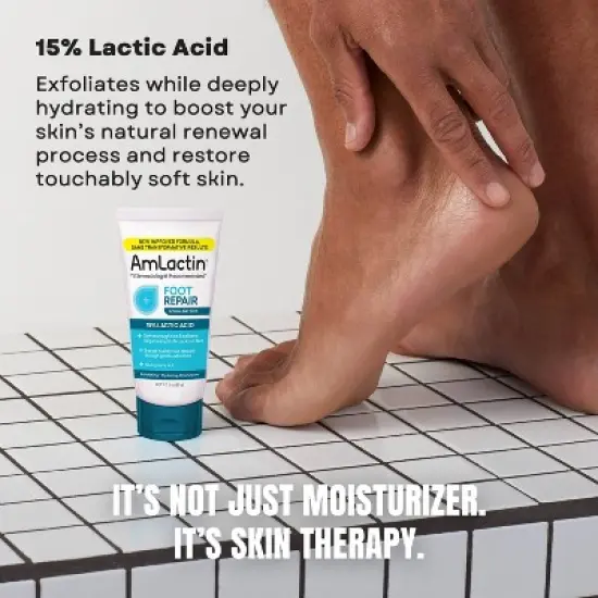 AmLactin Foot Repair Foot Cream Therapy AHA Cream - Unscented - 3oz image {4}