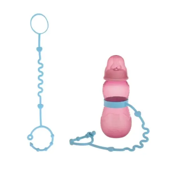 Nuby Silicone Pacifier & Bottle Bungee Set - 4pc image {2}