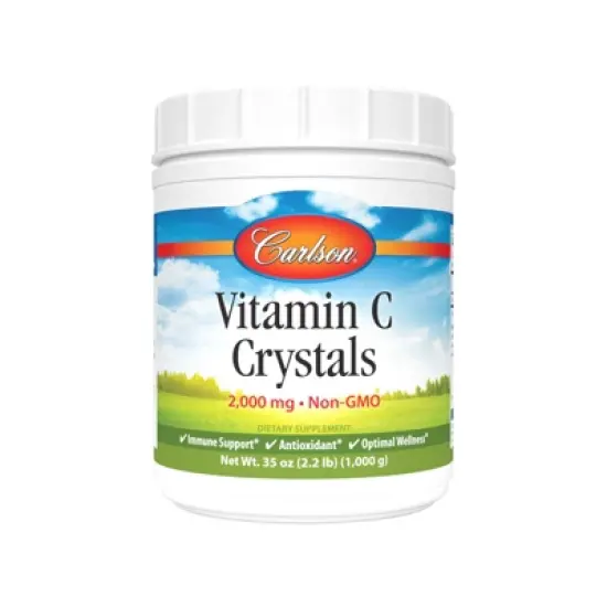 Carlson - Non-GMO Vitamin C Crystals, 2000 mg, Vitamin C Powder, Immune Support, Antioxidant image {4}