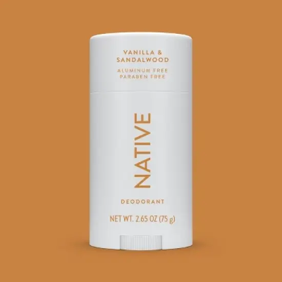 Native Solid Deodorant for Men & Women - Vanilla & Sandalwood - Aluminum-Free 2.65oz image {6}