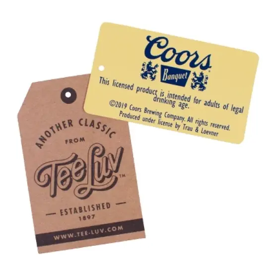 Tee Luv Original Coors Rodeo Legend Double Sided Beer Logo T-Shirt image {2}