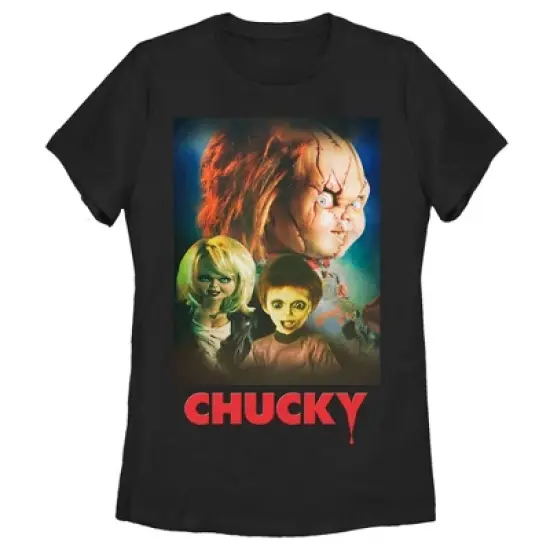 Women's Seed of Chucky Family Poster T-Shirt image {3}