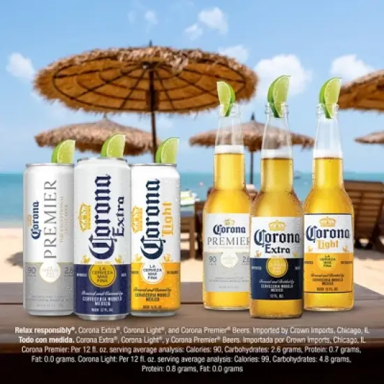 Corona Extra Lager Beer - 24 fl oz Can image {5}