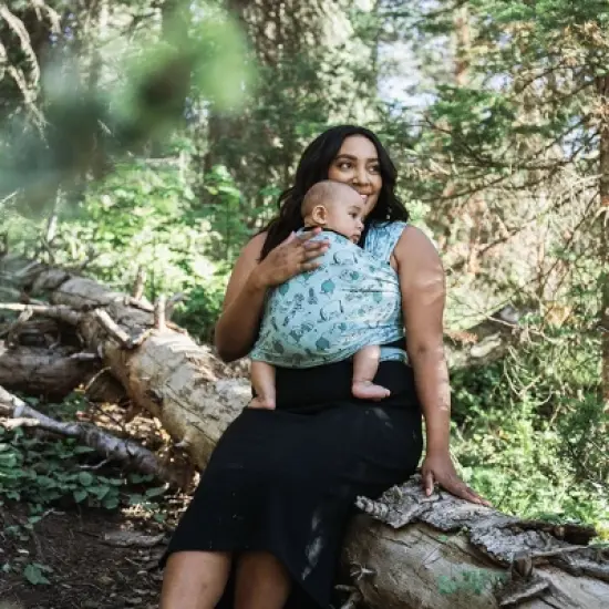 Moby Wrap Feather Knit Baby Carrier image {7}