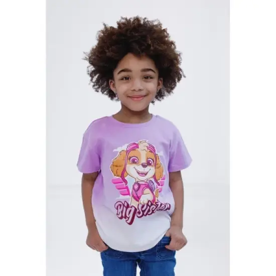 PAW Patrol Paw Skye Big Sister Toddler Girls Drop Shoulder T-Shirt Lavender 4T image {1}