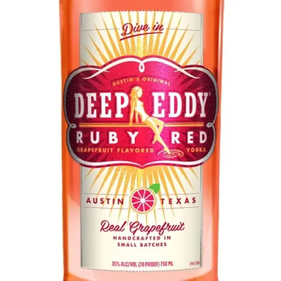 Deep Eddy Ruby Red Grapefruit Vodka - 750ml Bottle image {1}