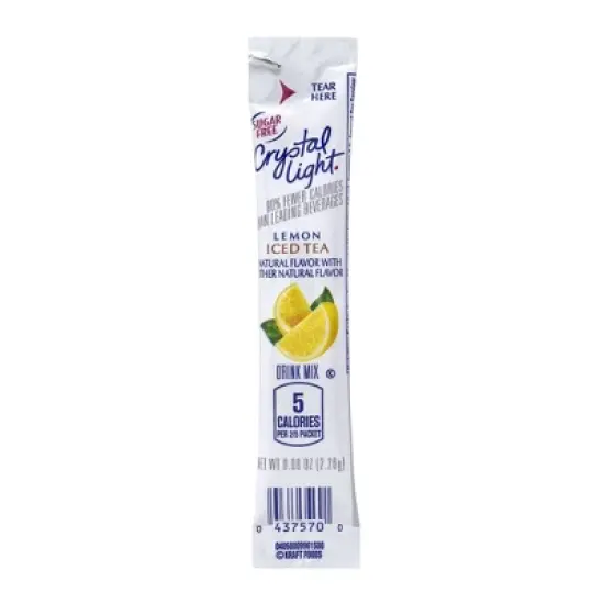 Crystal Light On-The-Go Sugar-Free Iced Tea Drink Mix - 30pk image {3}