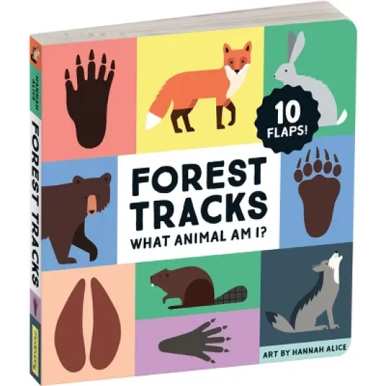 Forest Tracks: What Animal Am I? Lift-The-Flap Board Book - by  Mudpuppy (Hardcover) image {1}