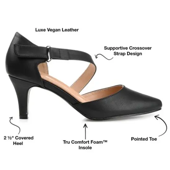 Journee Collection Womens Tillis Tru Comfort Foam Pointed Toe Mid Heel Pumps image {7}