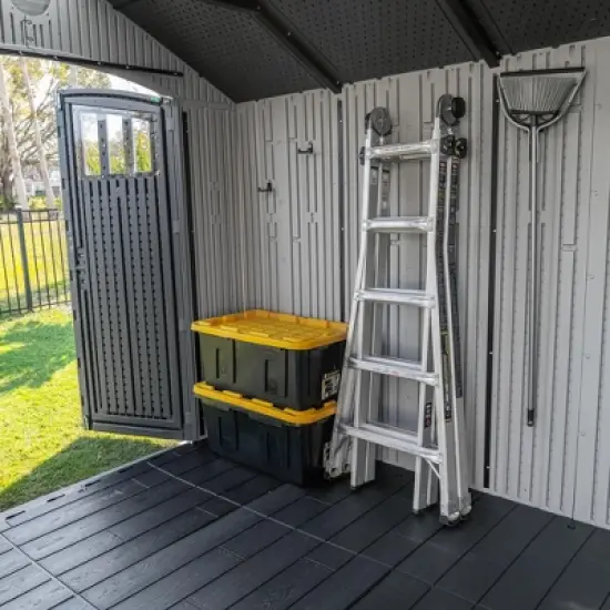 Lifetime 15 Ft. x 8 Ft. Dual Entry Outdoor Storage Shed (60410) image {9}