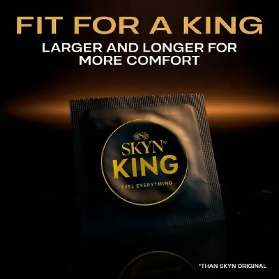 SKYN King Elite Large Extra Glide Non-Latex Condoms - 10ct image {2}