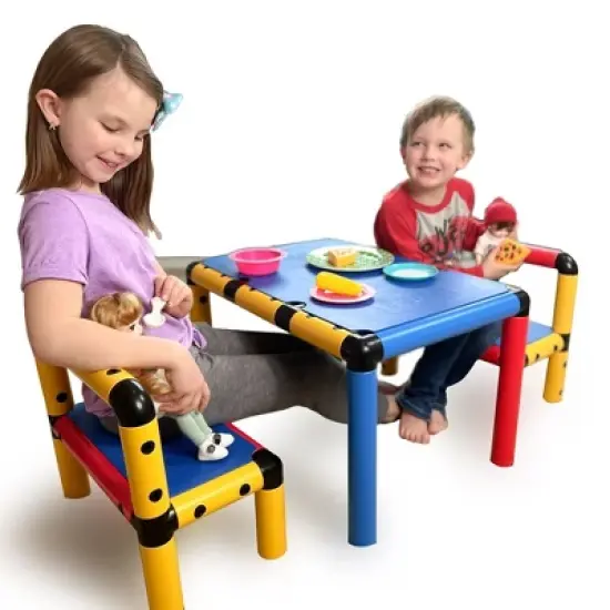 Funphix Doll Set 279 Pcs Building Toy with 2 Dolls Buildable Doll Furniture & Stroller image {6}
