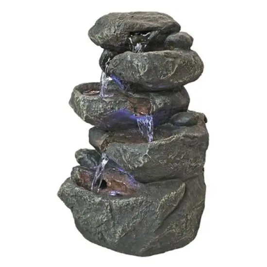 Design Toscano Anchor Falls Cascading Garden Fountain - Multicolored image {3}