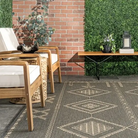 nuLOOM Aria Global Transitional Indoor and Outdoor Area Rug image {7}