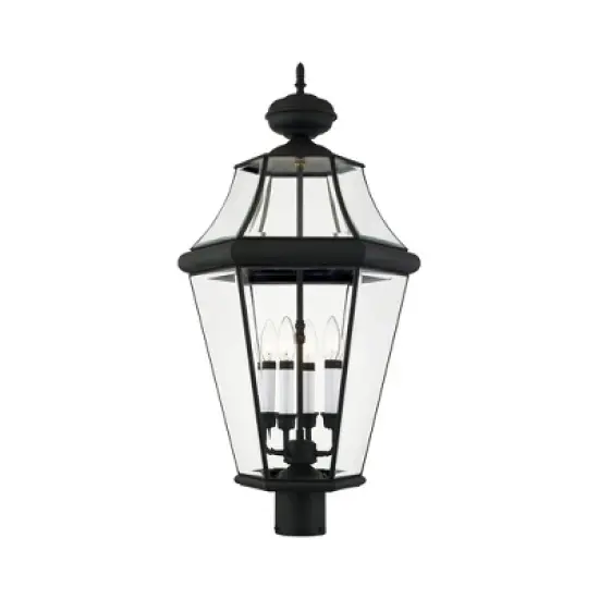 Livex Lighting Georgetown 4 - Light Post Light in  Black image {2}
