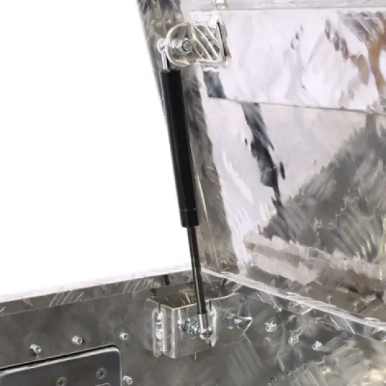 Gulches 39" Aluminum tool box,heavy duty truck bed tool box,outdoor pickup storage tool box,storage organizer,underbody box w/lock keys,silver image {4}