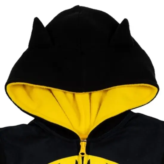 DC Comics Justice League The Flash Superman Batman Zip Up Pajama Coverall Big Kid image {5}