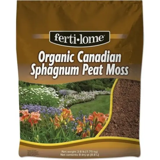 Fertilome All Natural Organic Loose Sphagnum Peat Moss, OMRI Certified, 8qt image {1}