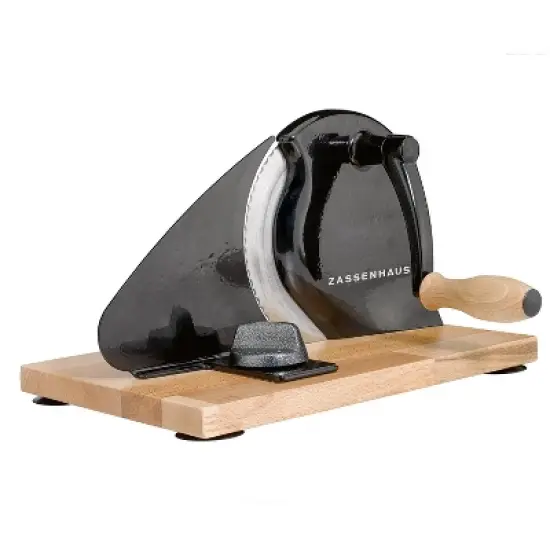 Zassenhaus Manual Bread Slicer, Hand Crank Home Bread Slicer, 11.75" x 8" image {4}