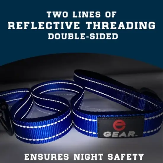 Locking Carabiner Nylon Dog Leash &ndash; 1 or 2 Handle &ndash; Enthusiast Gear image {13}