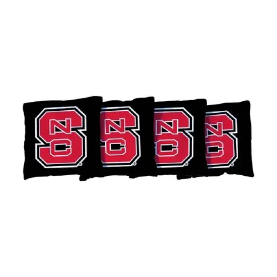 NCAA NC State Wolfpack Corn-Filled Cornhole Bags Black - 4pk image {1}