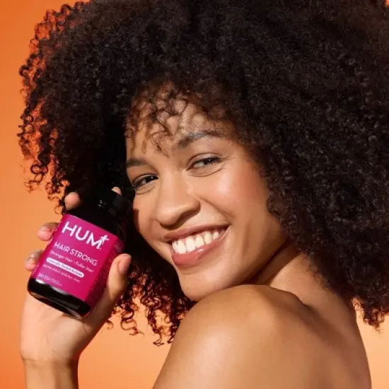 HUM Nutrition Hair Strong Vegan Capsules for Hair Growth + Strength + Thickness - 30ct image {4}