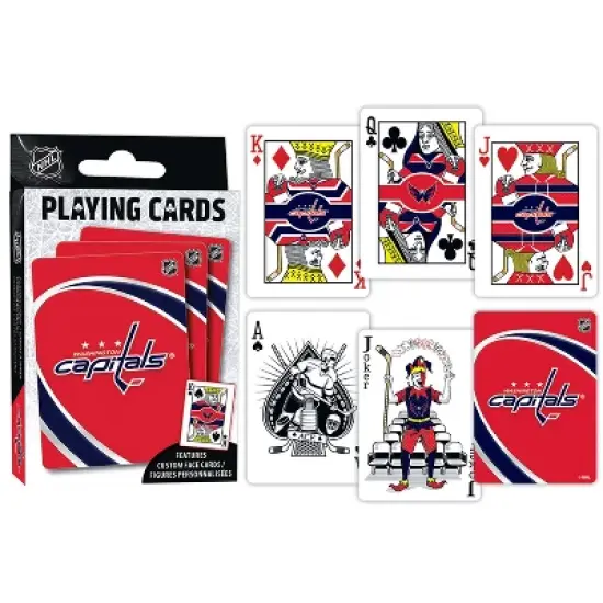 MasterPieces Officially Licensed NHL Washington Capitals Playing Cards - 54 Card Deck for Adults image {3}
