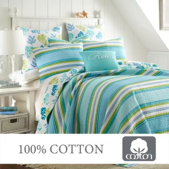 Cozumel Quilt Set - Coastal Multicolor - Levtex Home image {3}